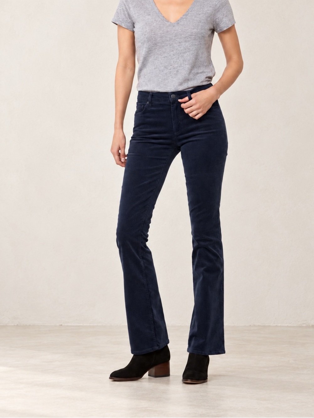 Gap Perfect Boot Navy Corduroy Pants Size 31 Tall Classic Flare Boot Long Inseam
